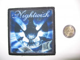 Nightwish ofsetová nášivka po krajoch obšívaná  cca. 9x9cm